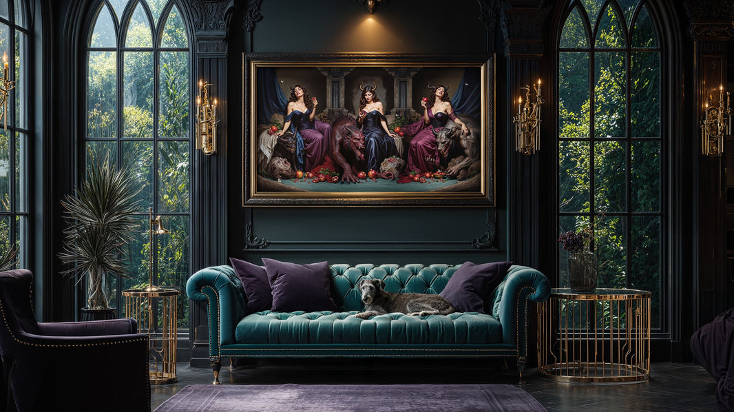 Living room featuring Descent into Oblivion | 2025