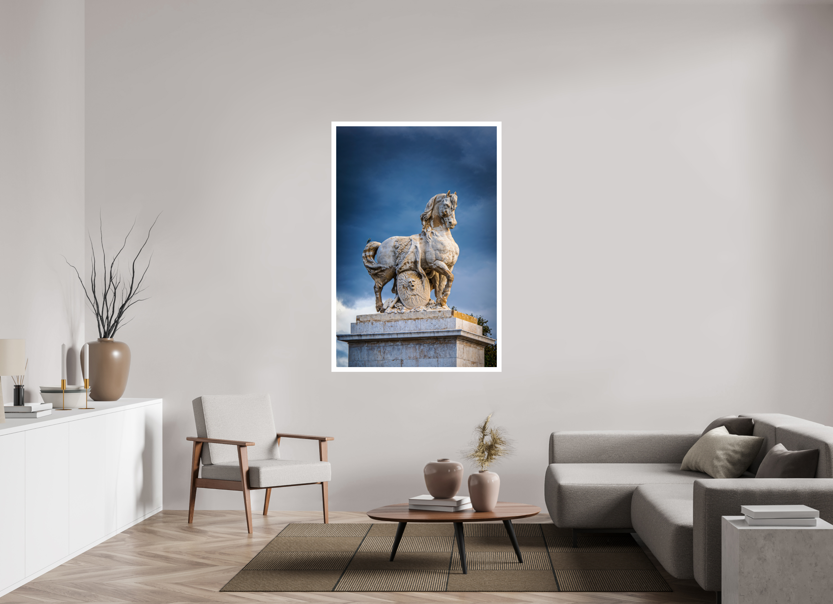 40 x 60″, Fujiflex High Gloss – 1.2” White Border Marly Horses | 2024