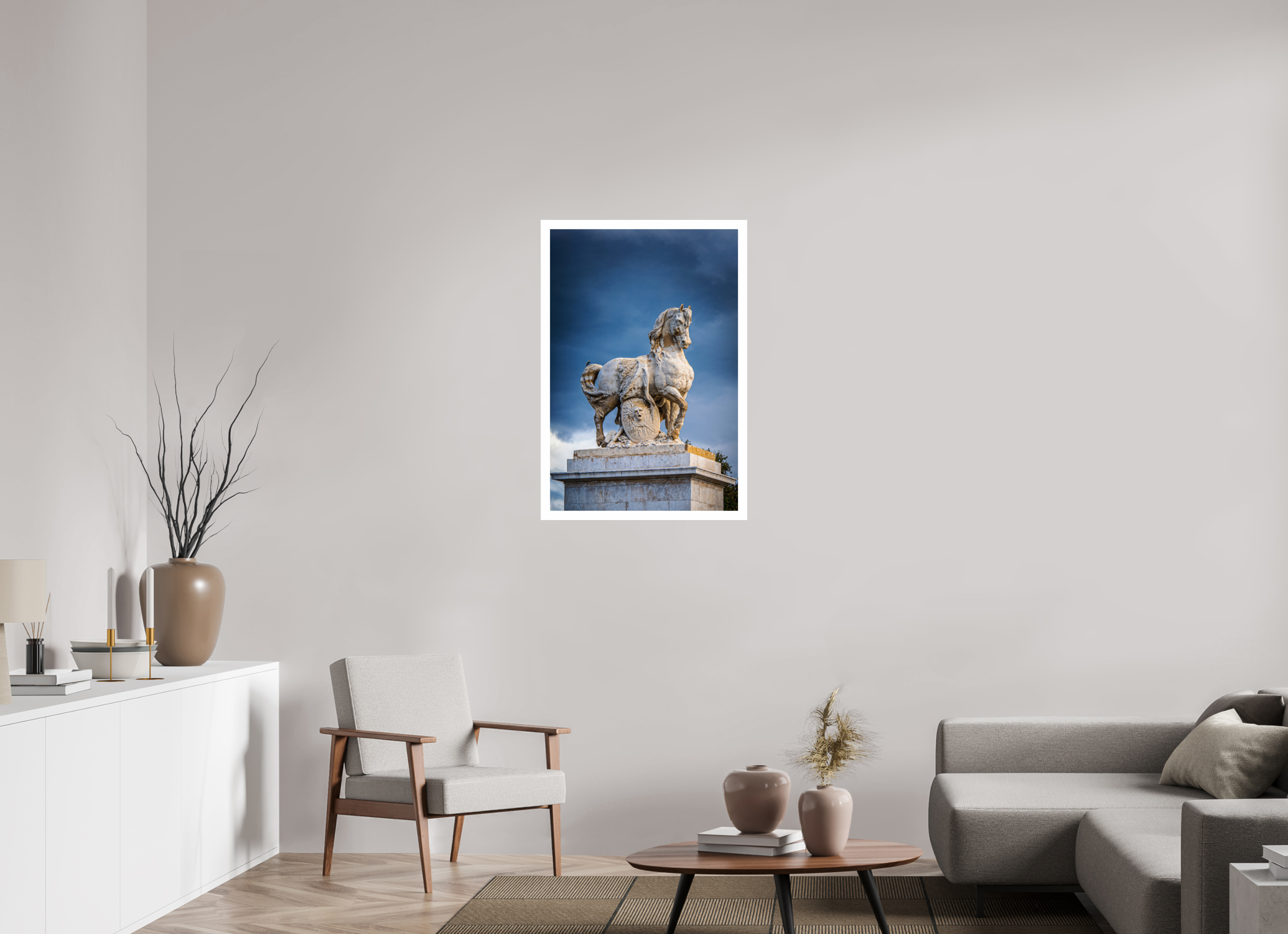 24 x 36″, Fujiflex High Gloss – 1.2” White Border Marly Horses | 2024