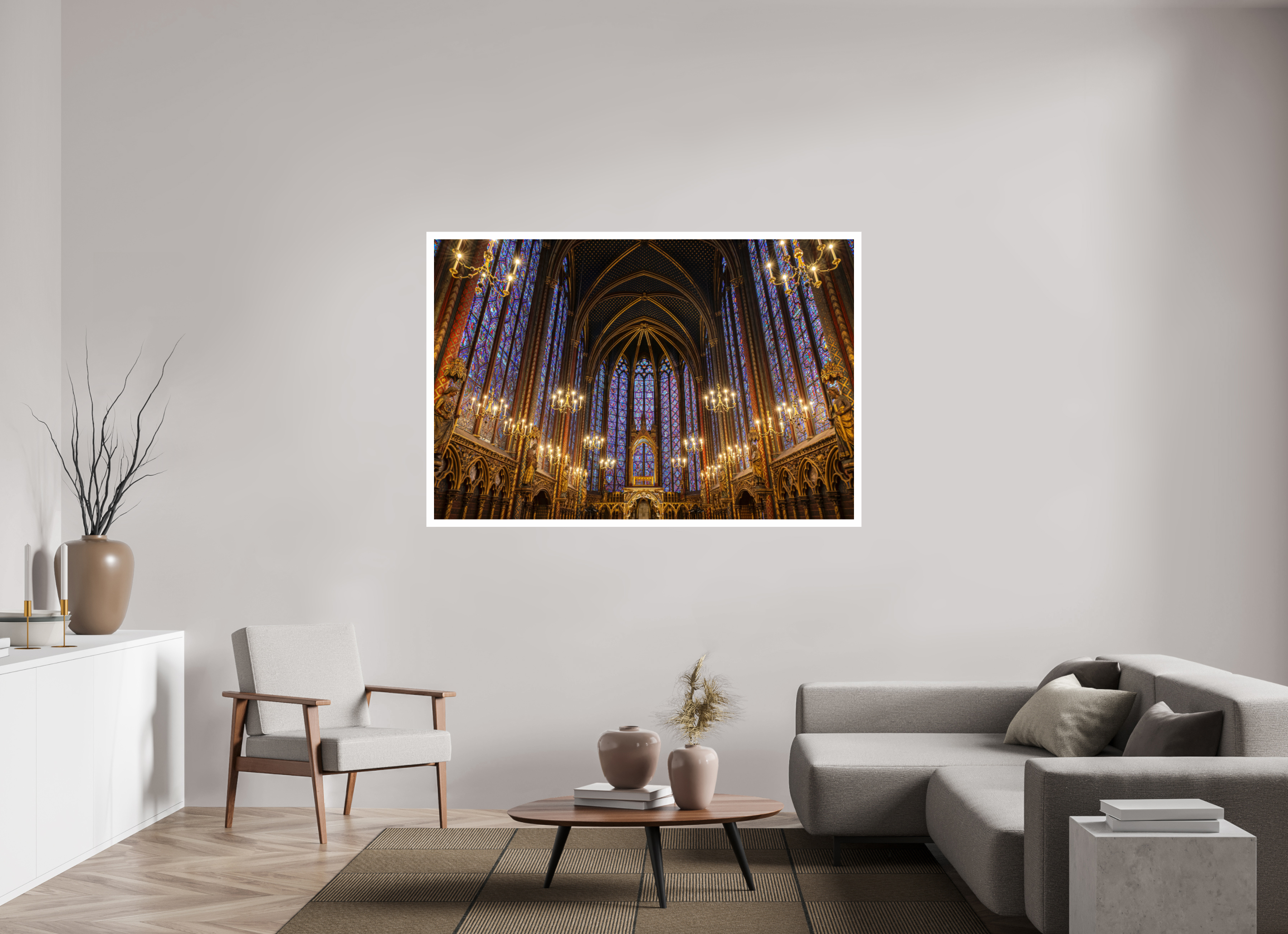 66 x 44″, Fujiflex High Gloss – 1.2” White Border Sainte-Chapelle | 2024