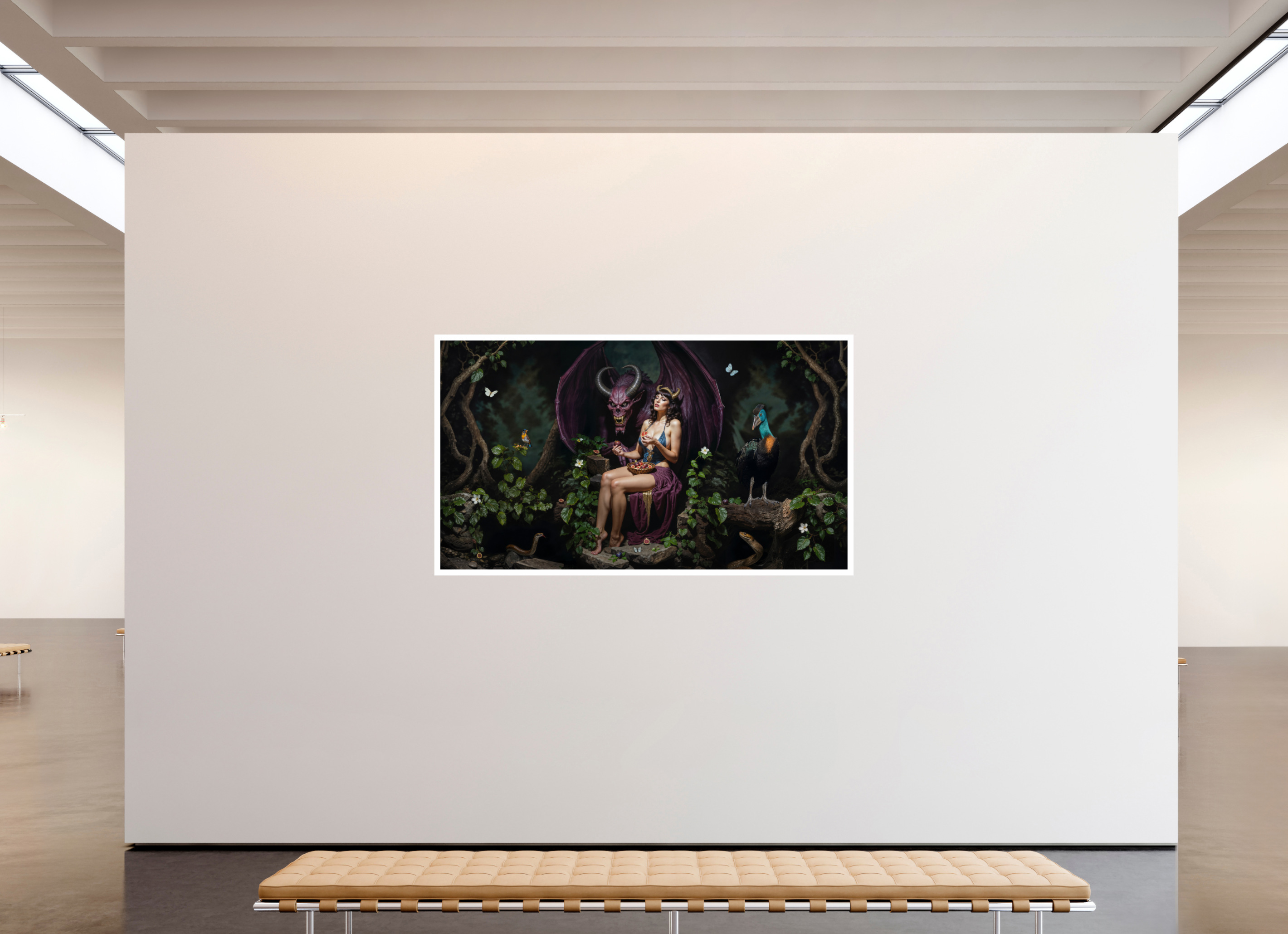 80 x 45″, Fujiflex High Gloss – 1.2” White Border Fruit of the Forsaken | 2025