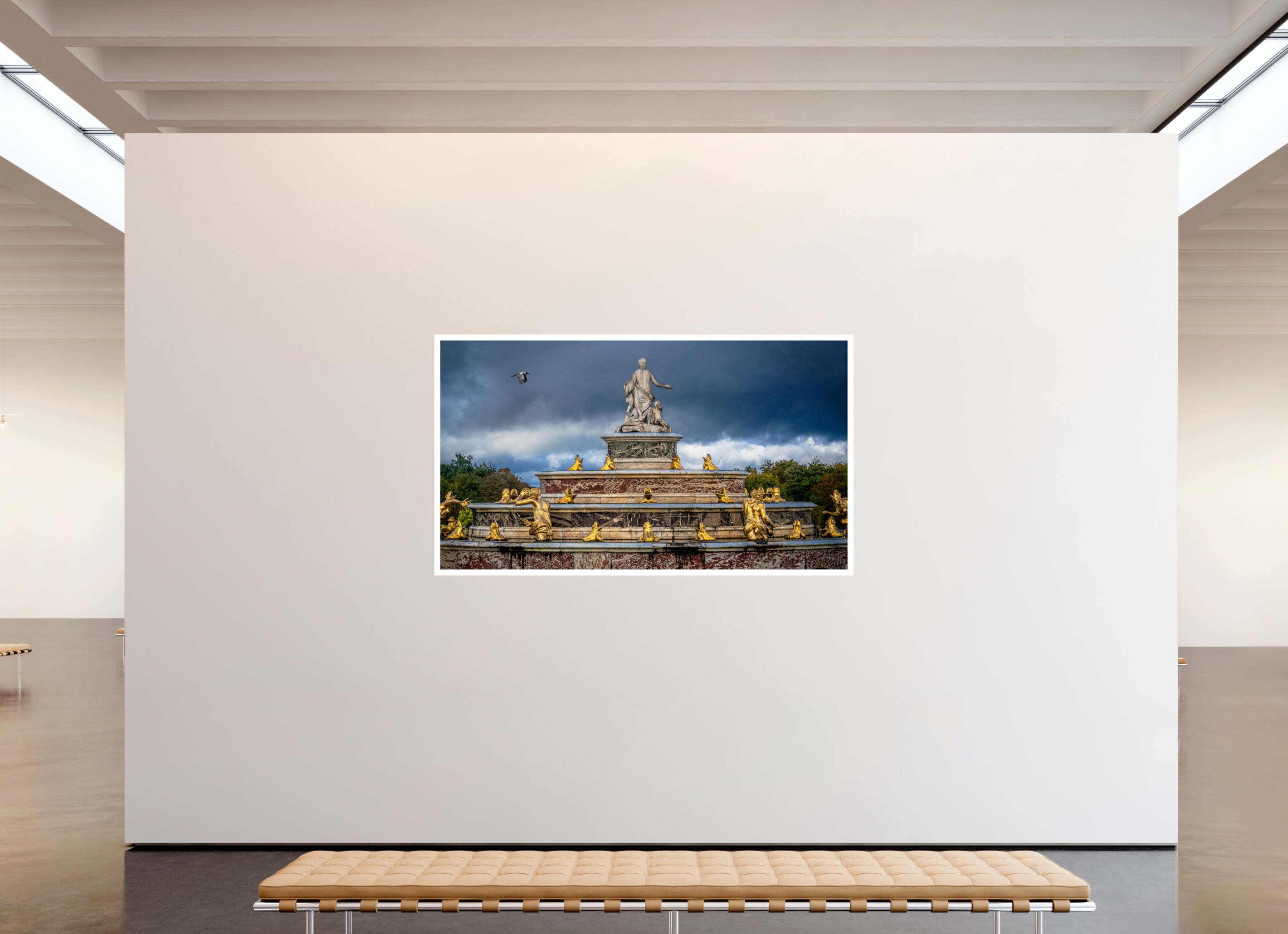 80 x 45″, Fujiflex High Gloss – 1.2” White Border Storm Clouds at Latona's Fountain | 2024