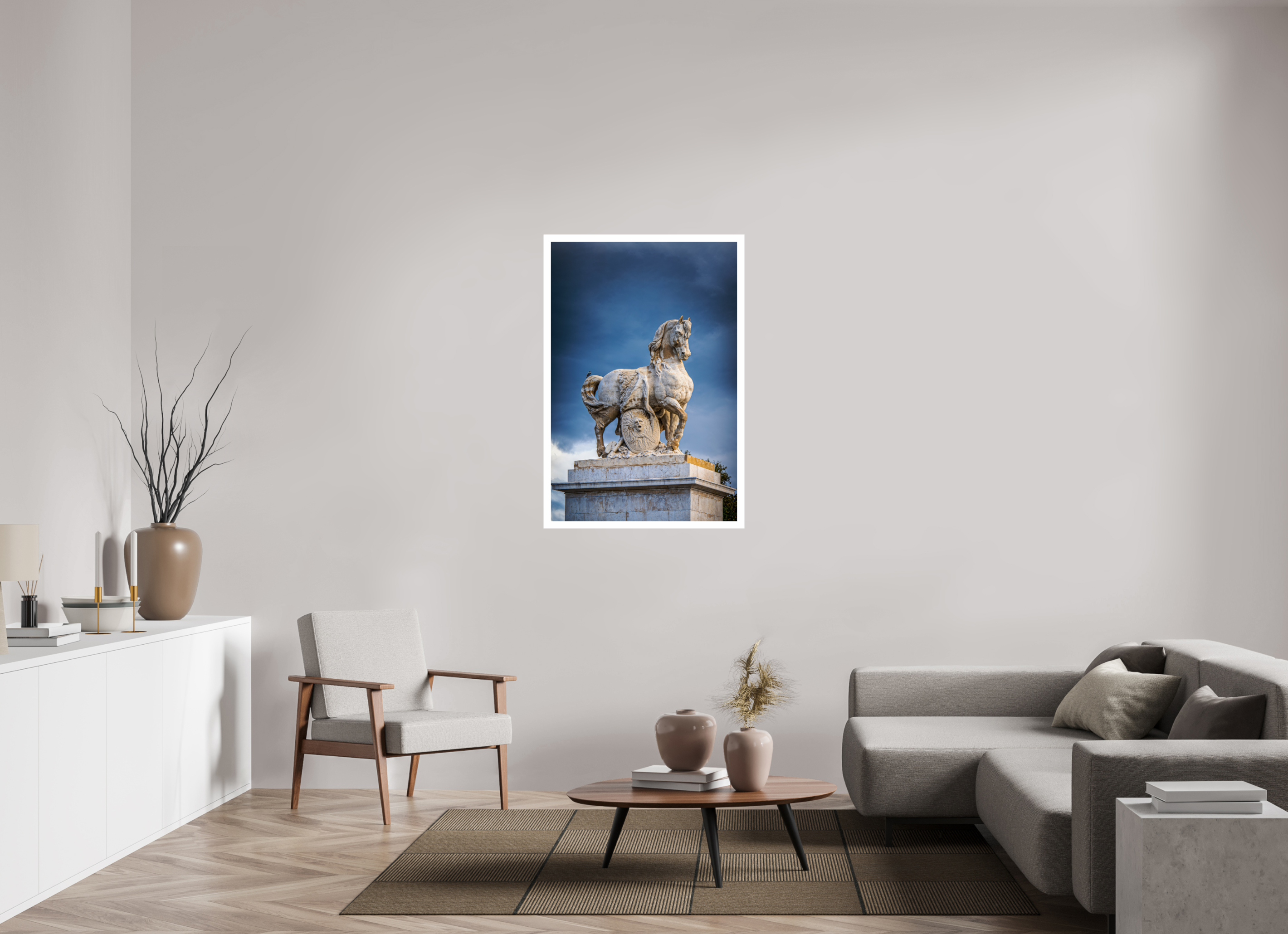 30 x 45″, Fujiflex High Gloss – 1.2” White Border Marly Horses | 2024