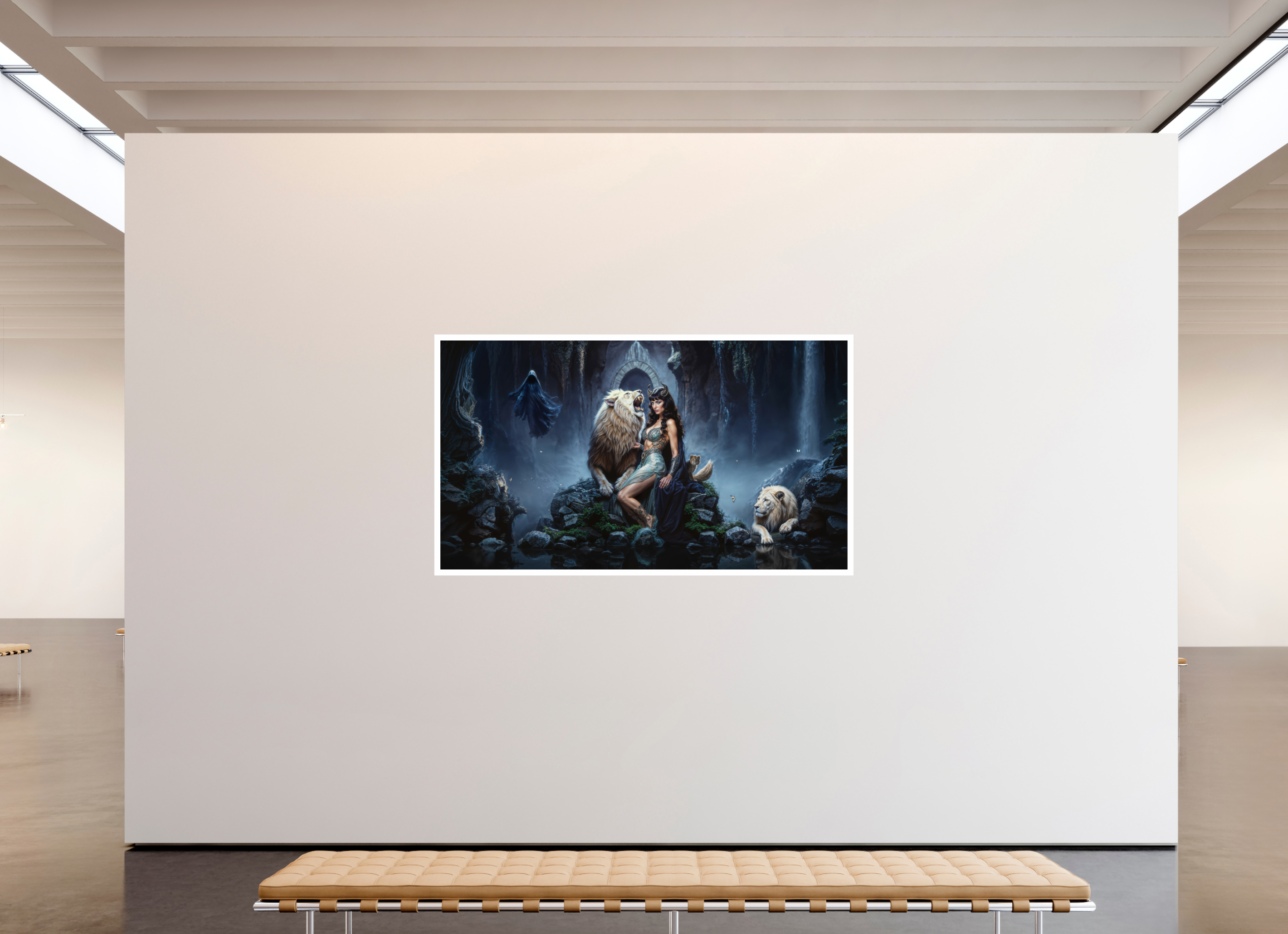 80 x 45″, Fujiflex High Gloss – 1.2” White Border Gates of the Unseen | 2025