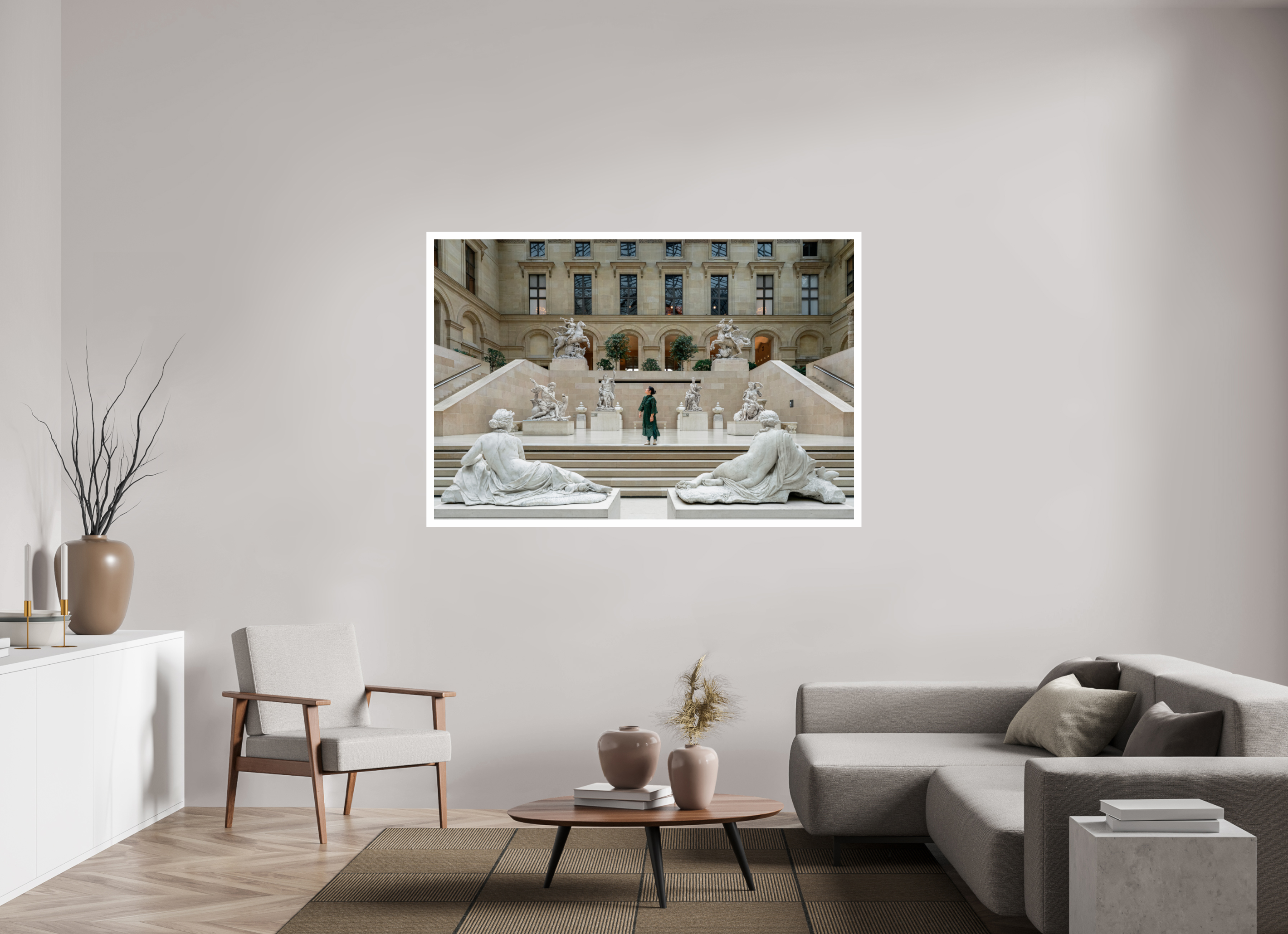 66 x 44″, Fujiflex High Gloss – 1.2” White Border Cour Marly | 2024
