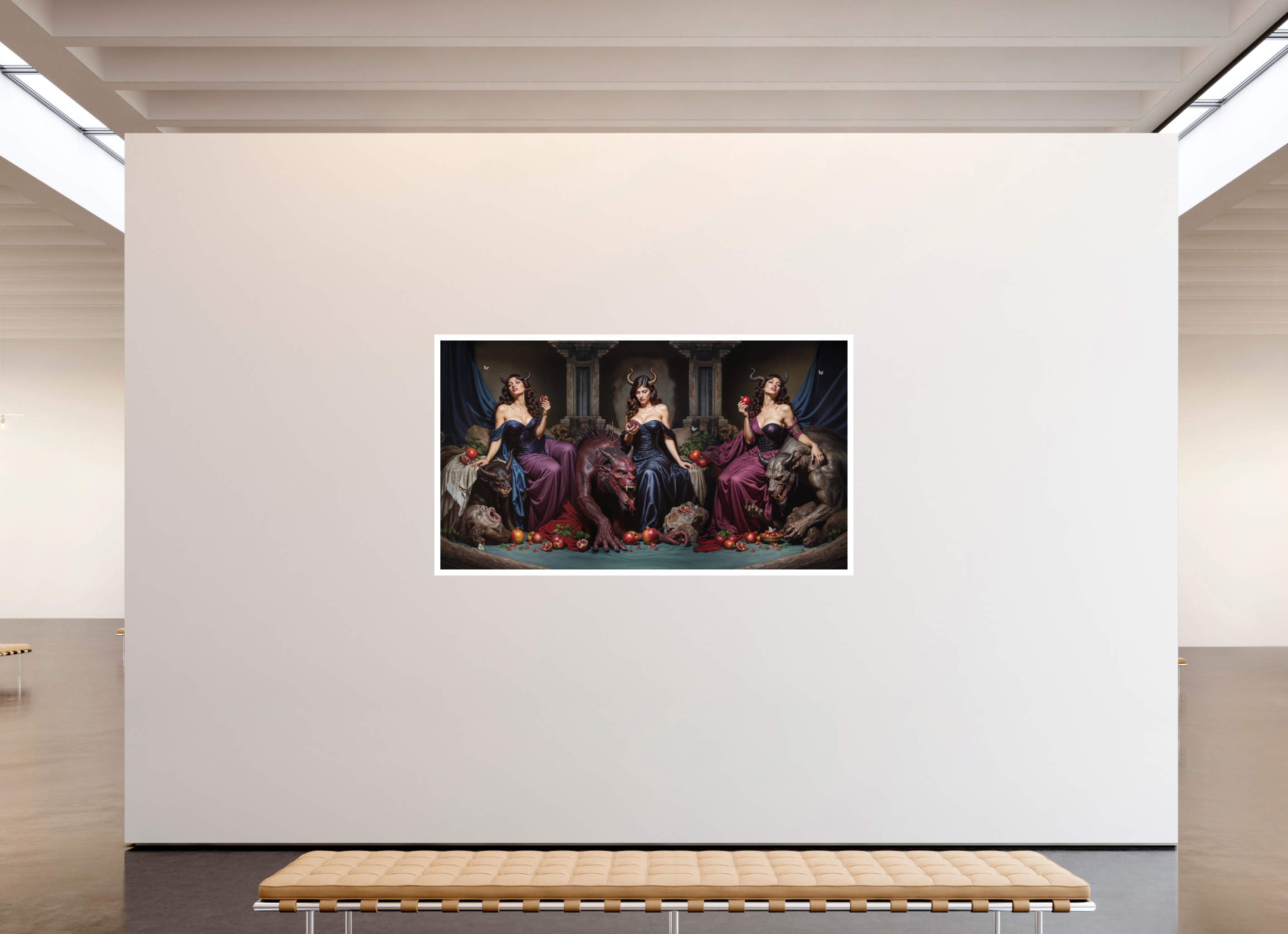 80 x 45″, Fujiflex High Gloss – 1.2” White Border Descent into Oblivion | 2025