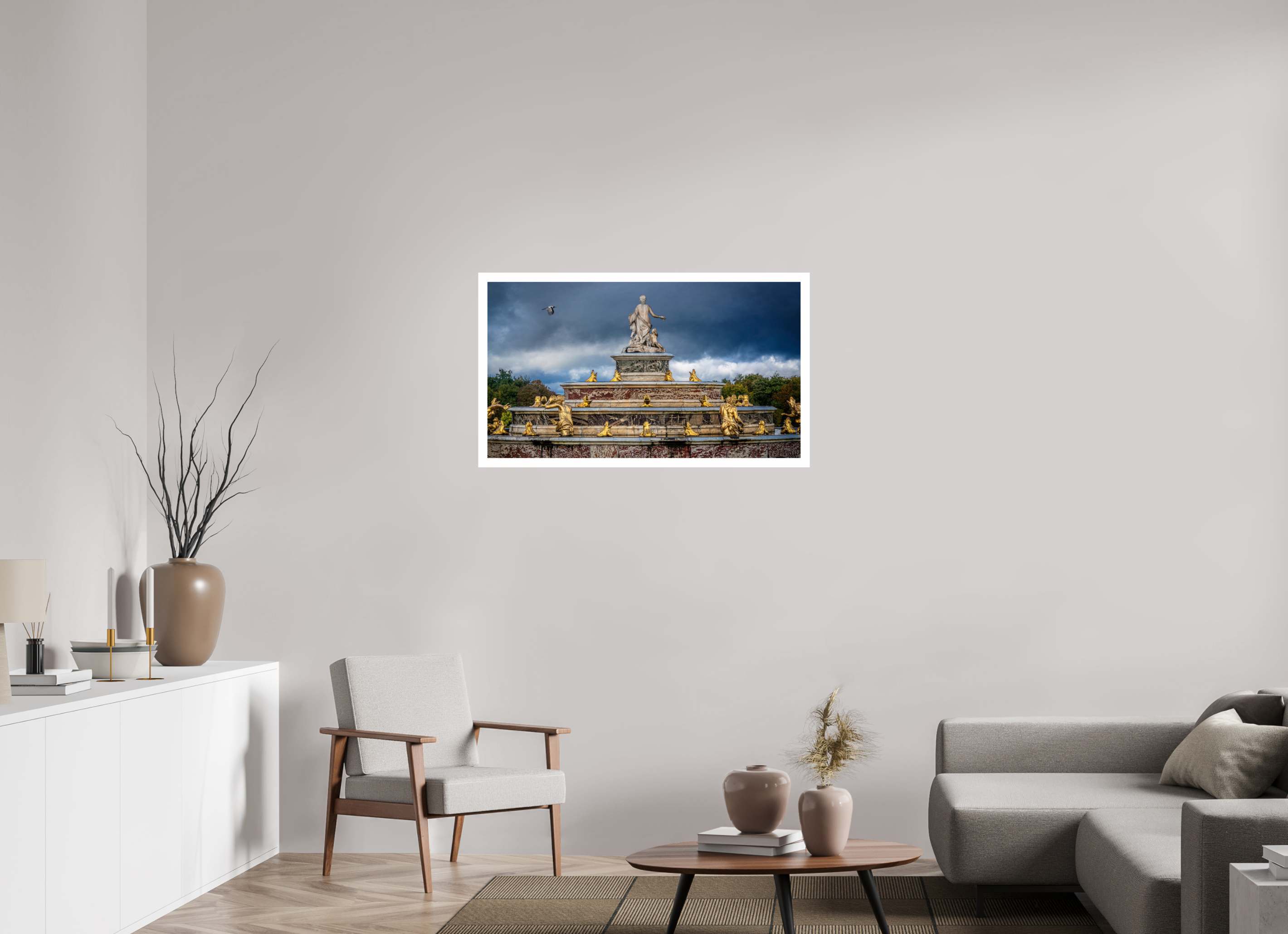40 x 22.5″, Fujiflex High Gloss – 1.2” White Border Storm Clouds at Latona's Fountain | 2024