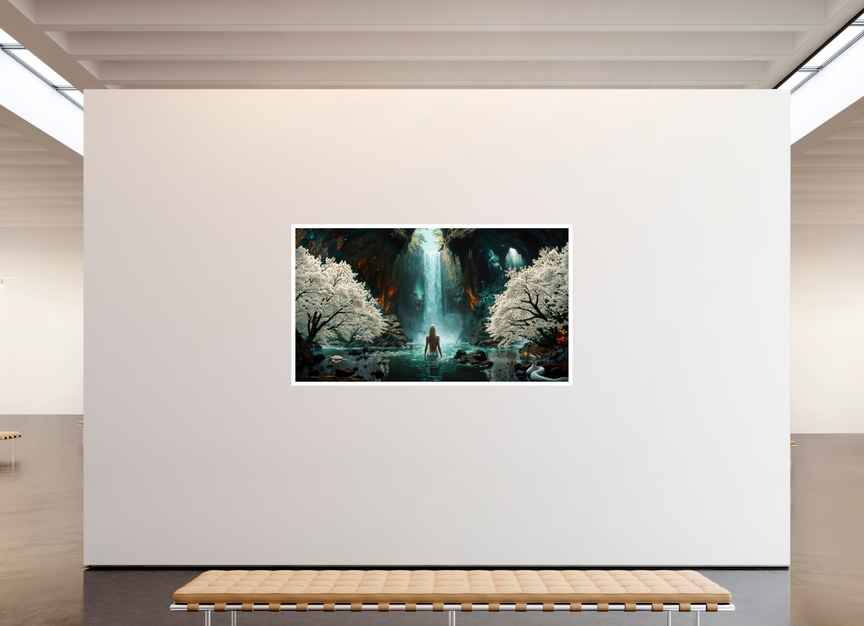 80 x 45″, Fujiflex High Gloss – 1.2” White Border Serenity in the Ephemera | 2026