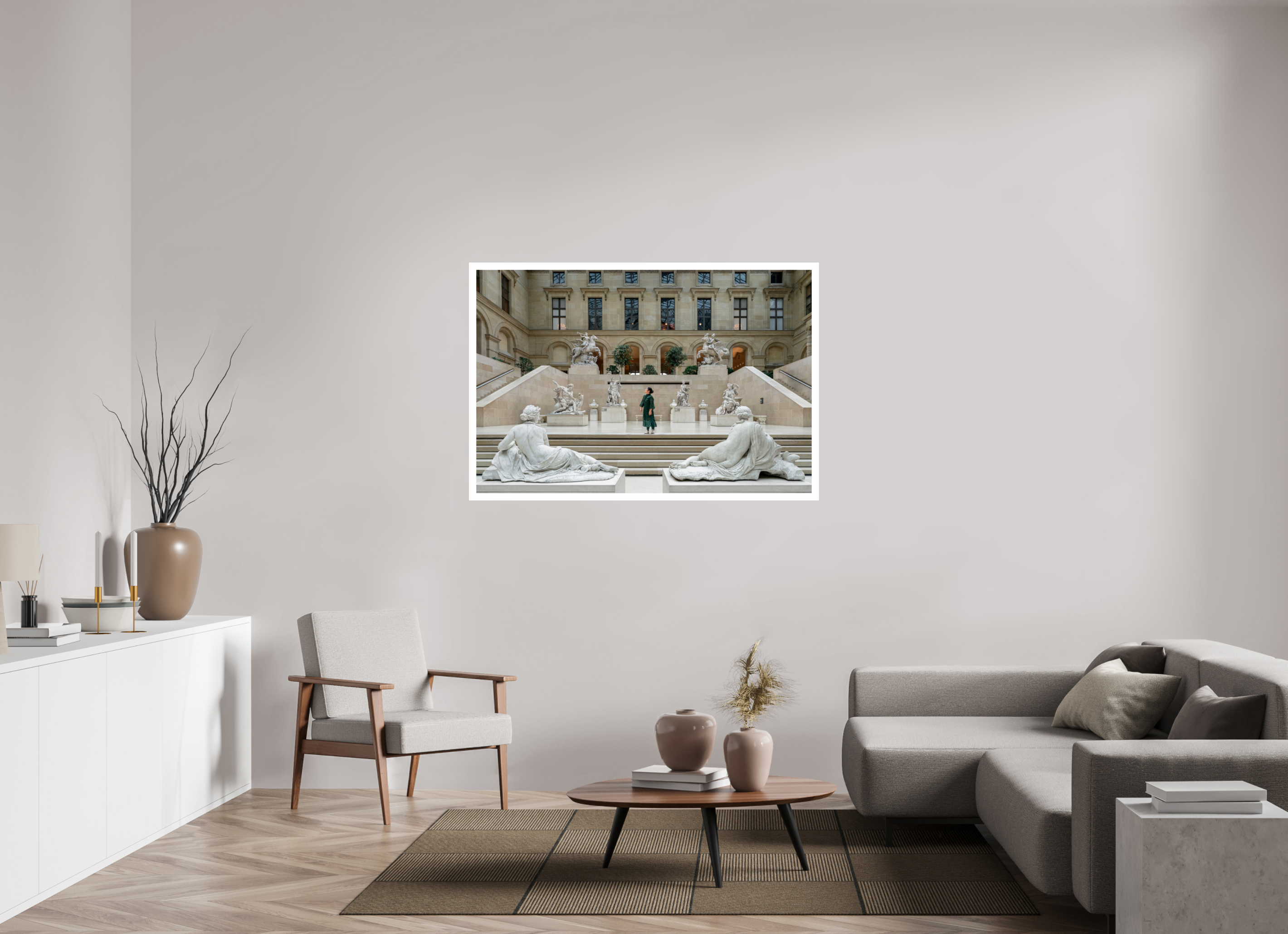54 x 36″, Fujiflex High Gloss – 1.2” White Border Cour Marly | 2024