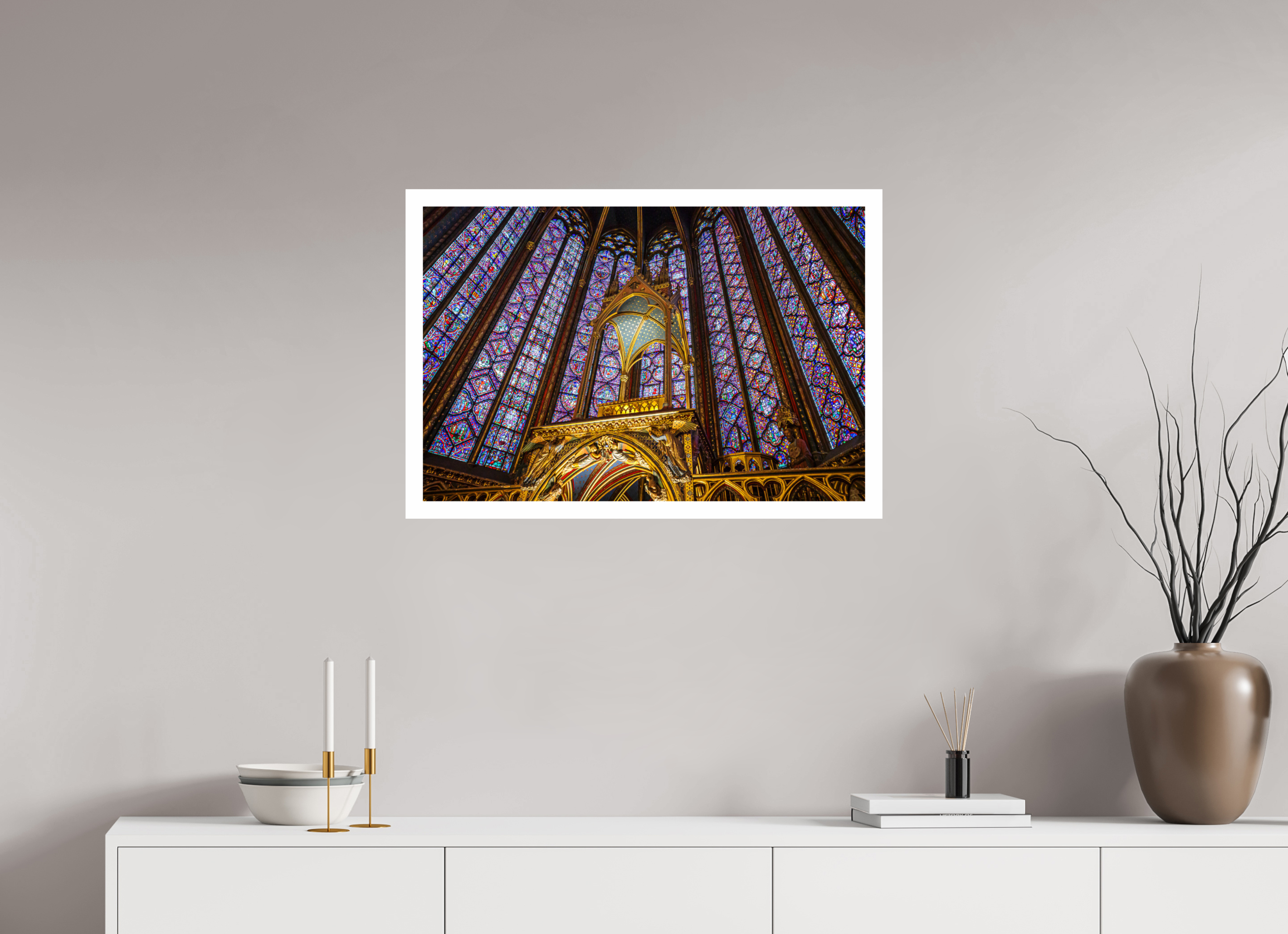 30 x 20″, Fujiflex High Gloss – 1.2” White Border The Altar of Thorns at Sainte-Chapelle | 2024