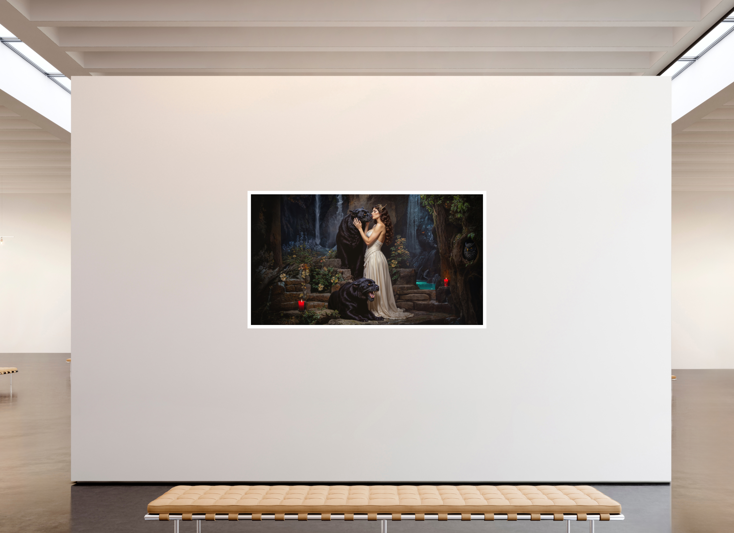 80 x 45″, Fujiflex High Gloss – 1.2” White Border Surrender of the Night | 2025