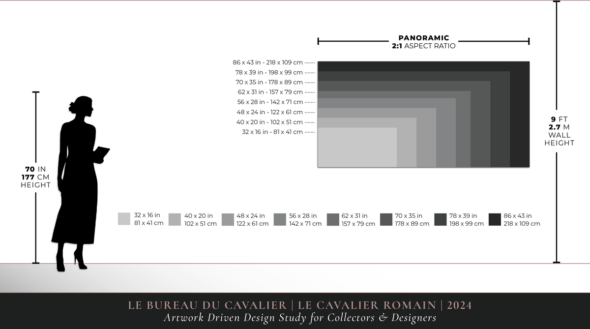 Print size comparison for Le Cavalier Romain | 2024