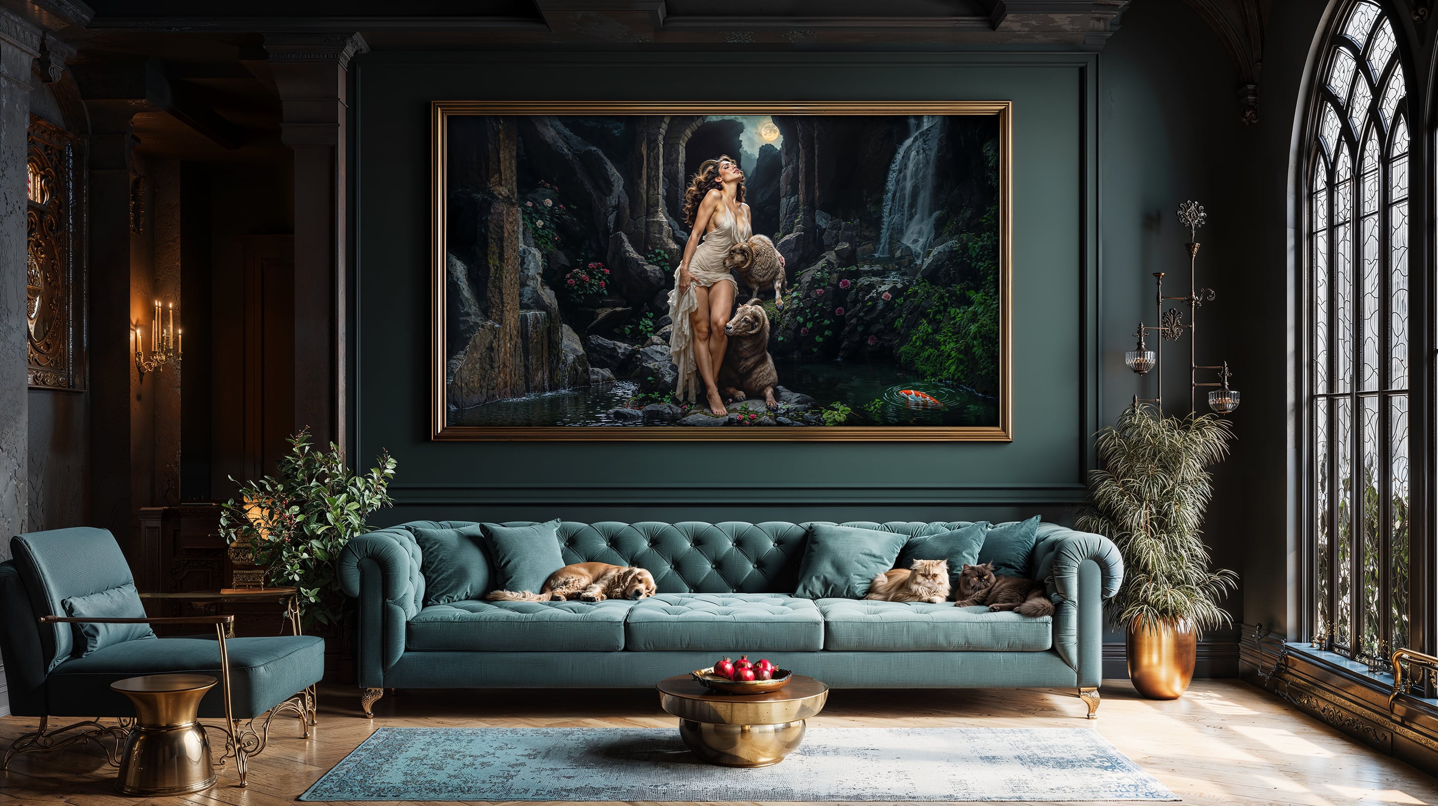 Living room featuring Tears of Acheron | 2025